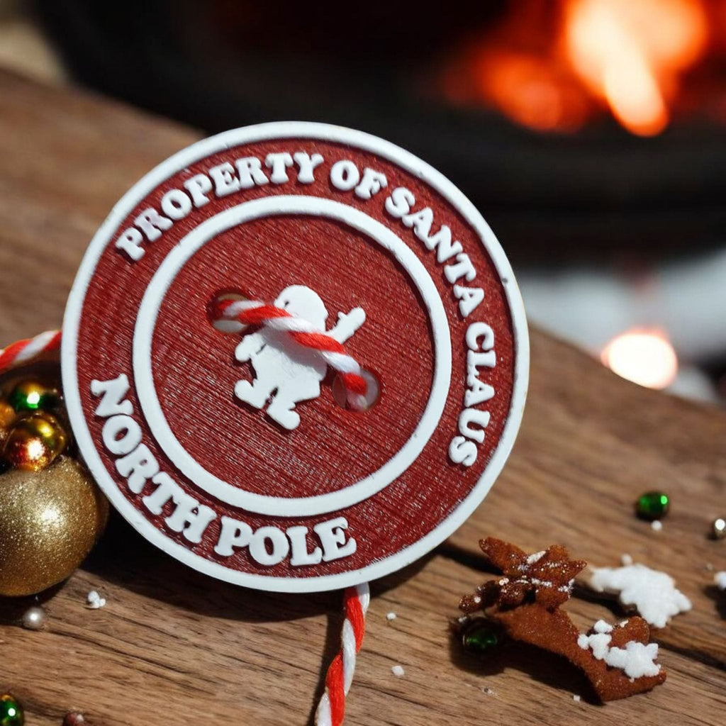 Santa’s Lost Button – Resin Christmas Keepsake for Kids with Card, Magical Holiday Gift, Stocking Stuffer