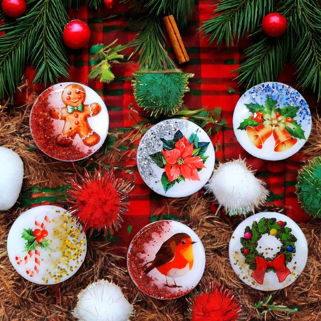 Christmas Phone Grips, Kindle Grips – 6 Festive Designs, MagSafe & Adhesive Options, Gift Included, Stocking Stuffer