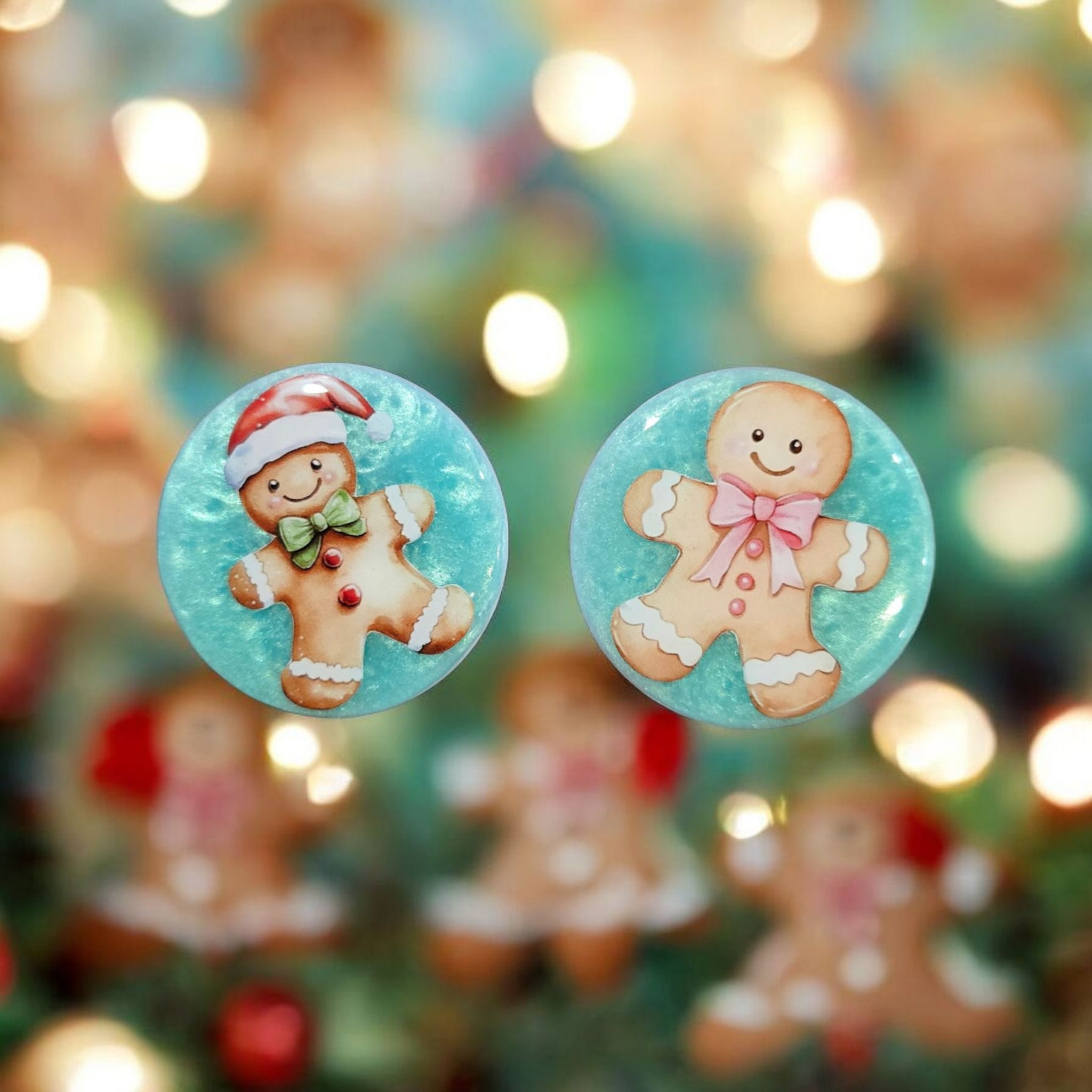 Gingerbread Man Phone Grip – Cute Christmas Design, MagSafe & Adhesive Options, Festive Stocking Stuffer