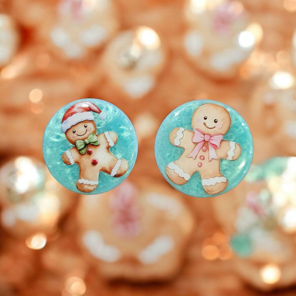 Gingerbread Man Phone Grip – Cute Christmas Design, MagSafe & Adhesive Options, Festive Stocking Stuffer